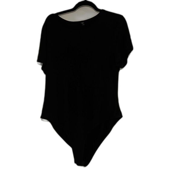 SHEIN Black Short Sleeve Bodysuit - Picture 1 of 3
